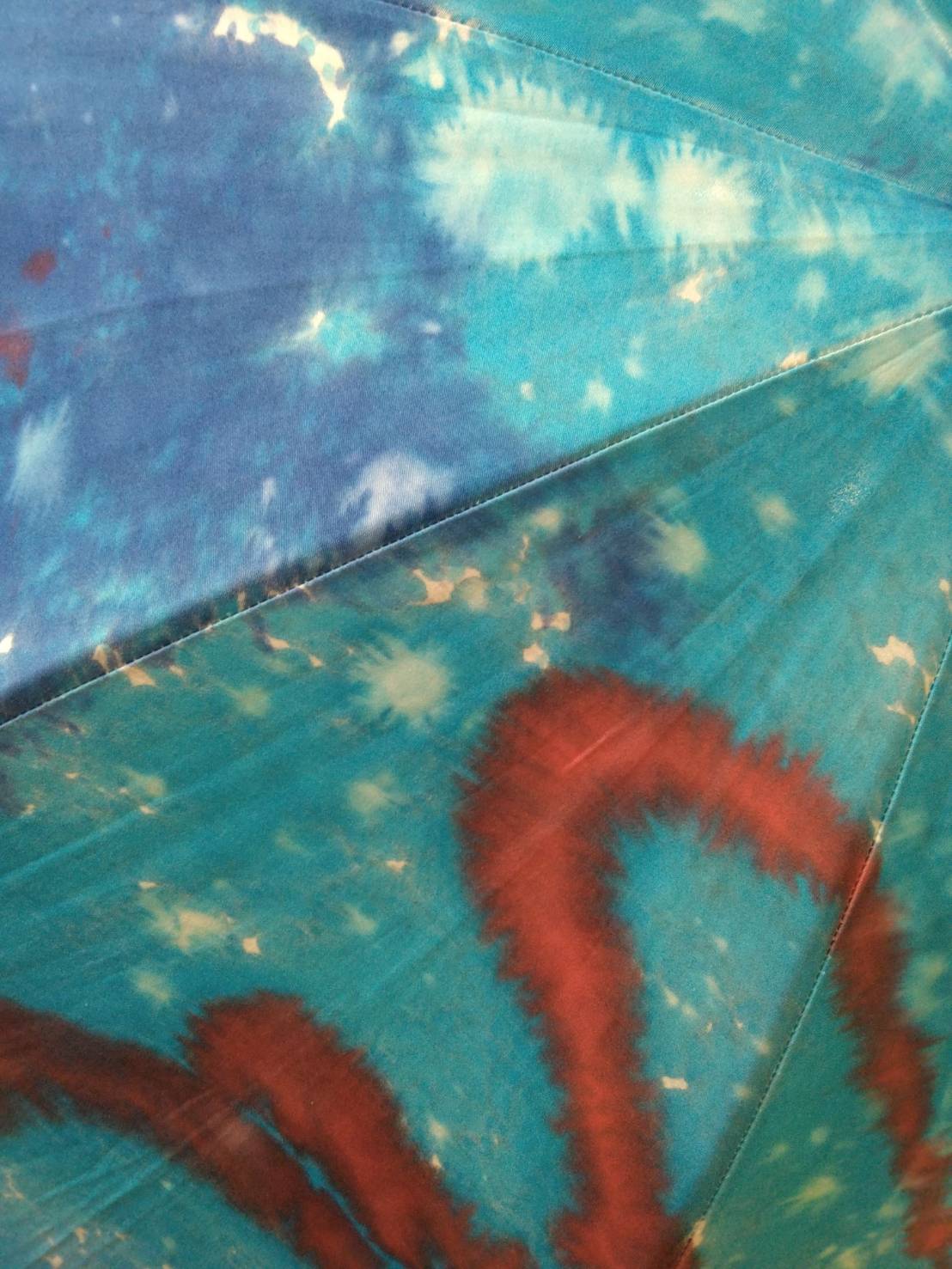 Nagare (Flow) parasol — handle and ribs detail by Yuriko Yuco Yoshikawa
