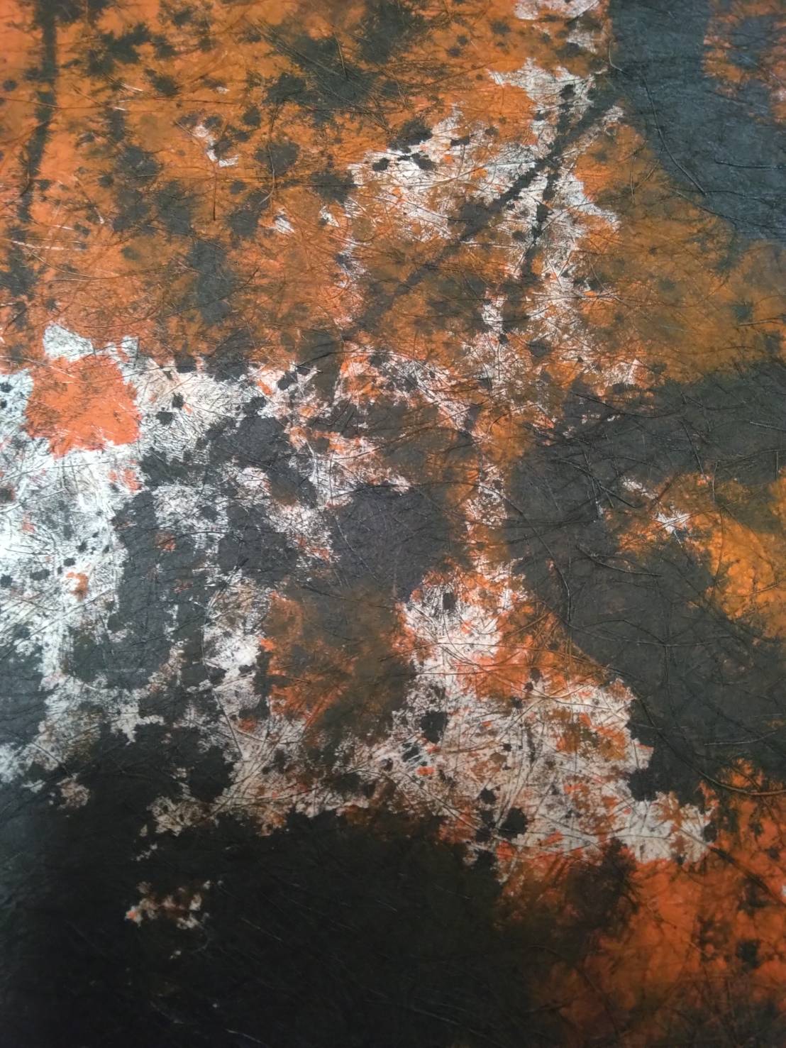 Kon (Confluence) — Washi paper texture and ink detail by Yuriko Yuco Yoshikawa
