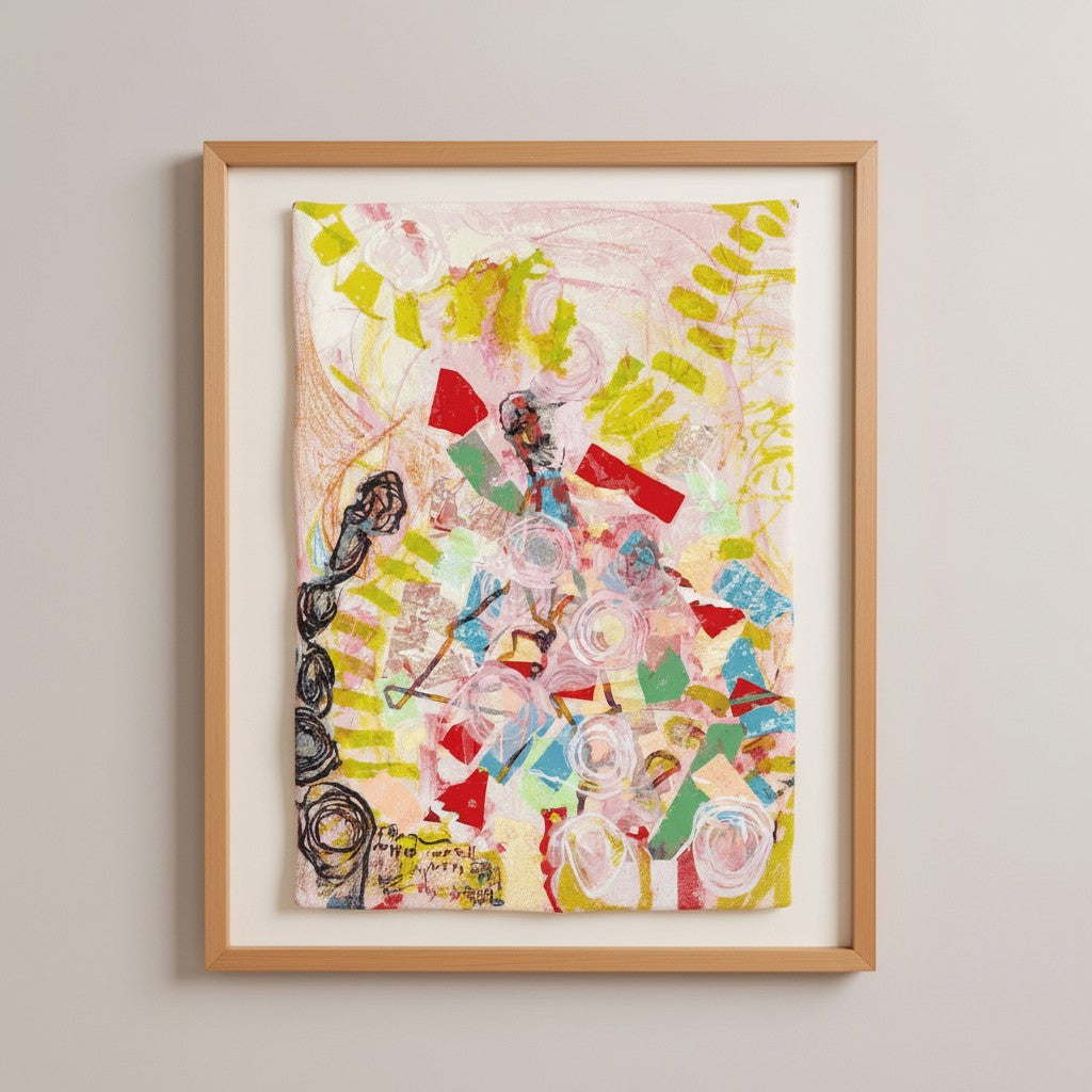The Heavenly Stairway Eternal Life — full artwork view, A1 size collage by Yuriko Yuco Yoshikawa
